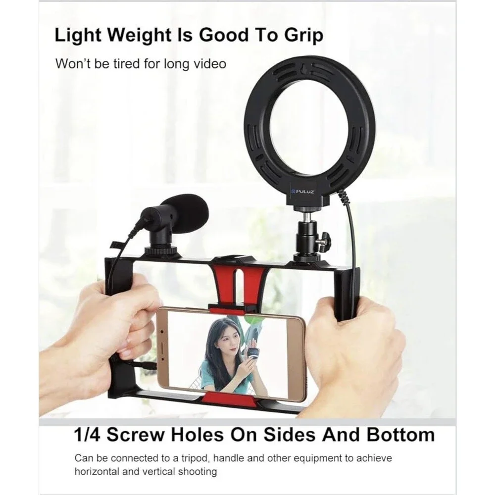 HELIX Brand 4 In 1 Vlogging Kit Phone Video Recording Stabilizer Video Rig.